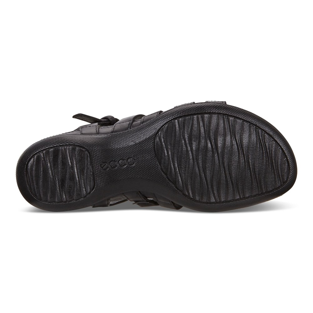 Womens Sandals - ECCO Flash Flat - Black - 9072VCRPS
